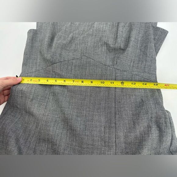 MM Lafleur Grey Sheath Dress High Neck Size 6 - Picture 7 of 8